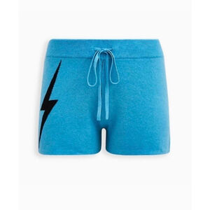 Women's Lovesick torrid Shorts Blue Size 3X sweater lightning bolt shorts